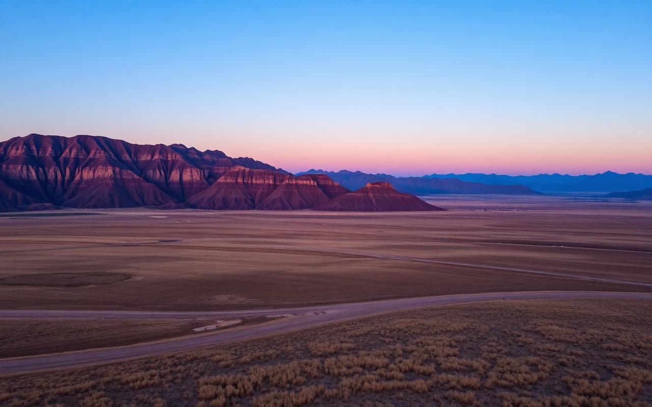 Wyoming plains at dusk